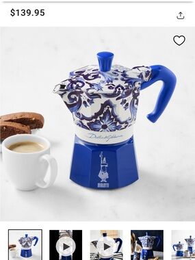 Bialetti x Dolce & Gabbana 3 cup Moka Pot